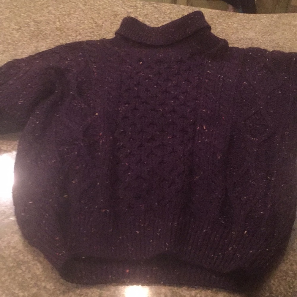 Beautiful purple Irish sweater